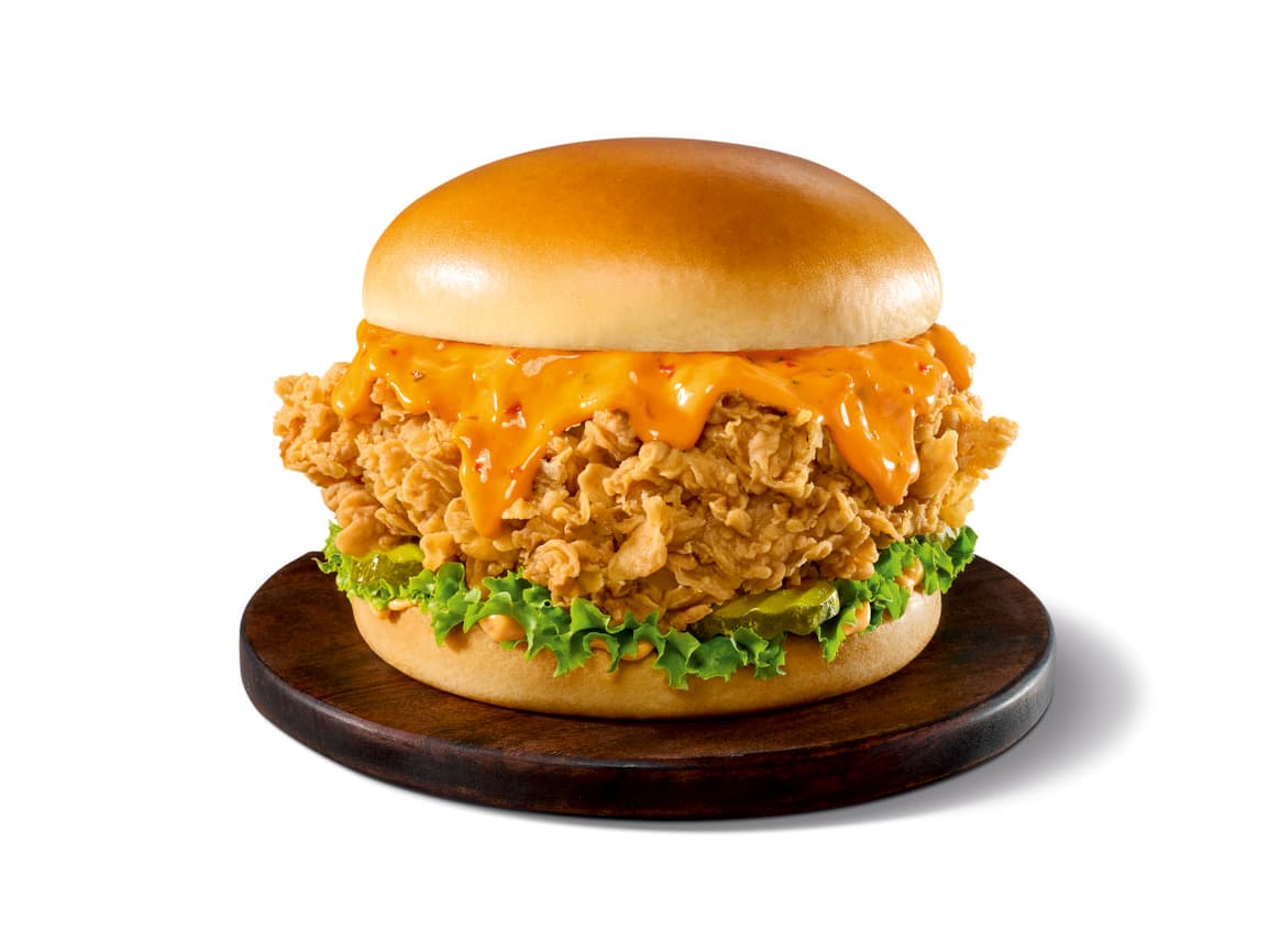 Chicken Zinger Burger - Tandoori