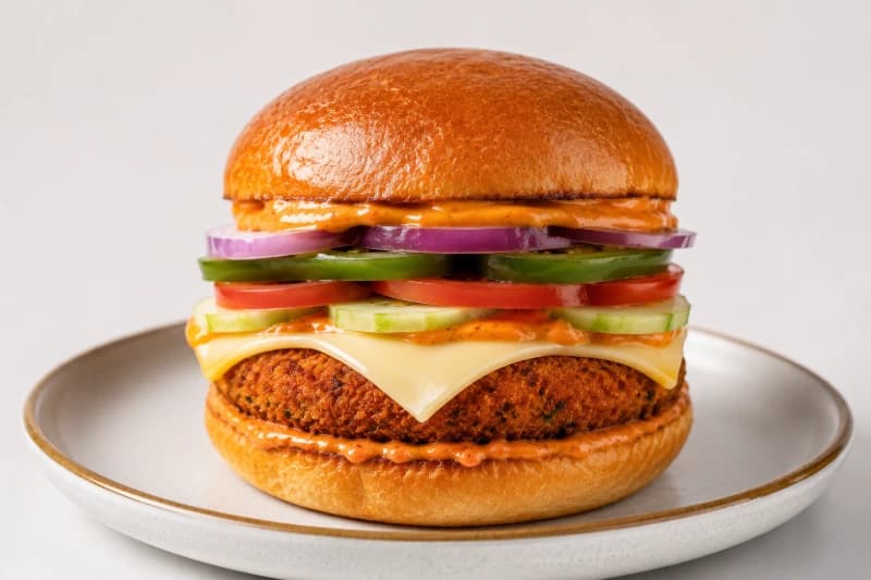 Tandoori Cheesy Burger