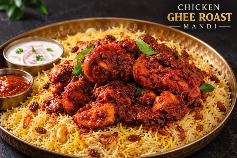 Chicken Ghee Roast Mandi (1pc)